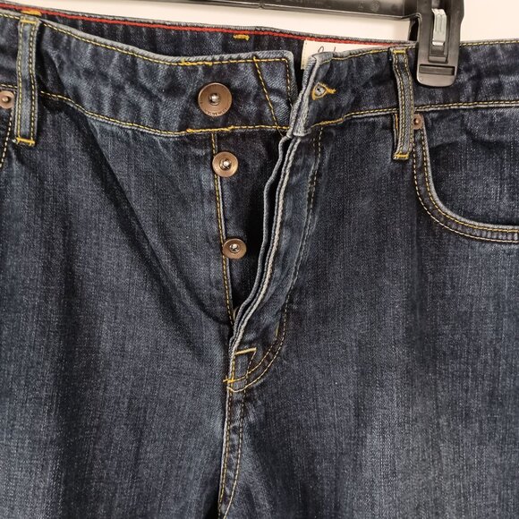 Boden Men’s Button Fly Straight Leg Jeans Blue Size 38x32 100% Cotton - Picture 2 of 6